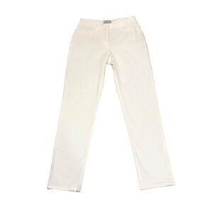 NWT Pure Collection Slim Pants Size 2 Ivory Off White